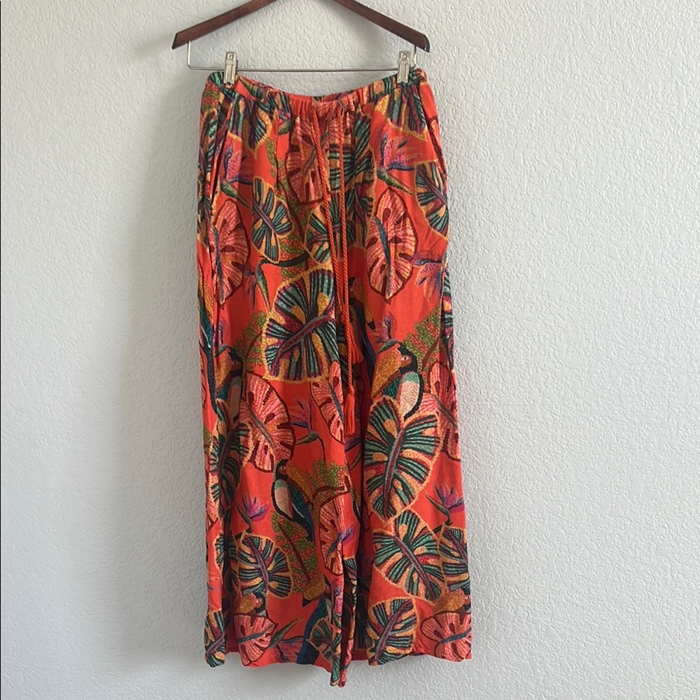 FARM Rio Multicolor Tropical Wide Leg Pants